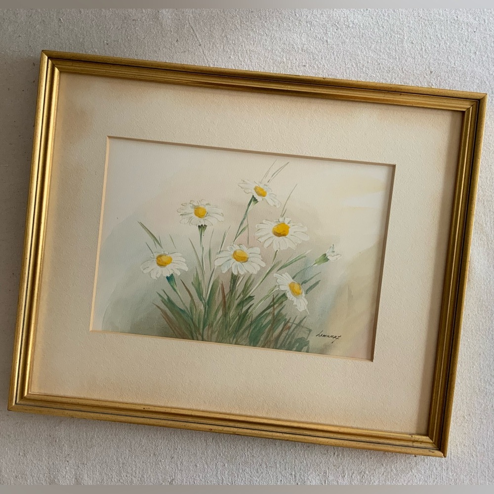 Daisy Watercolor Artwork